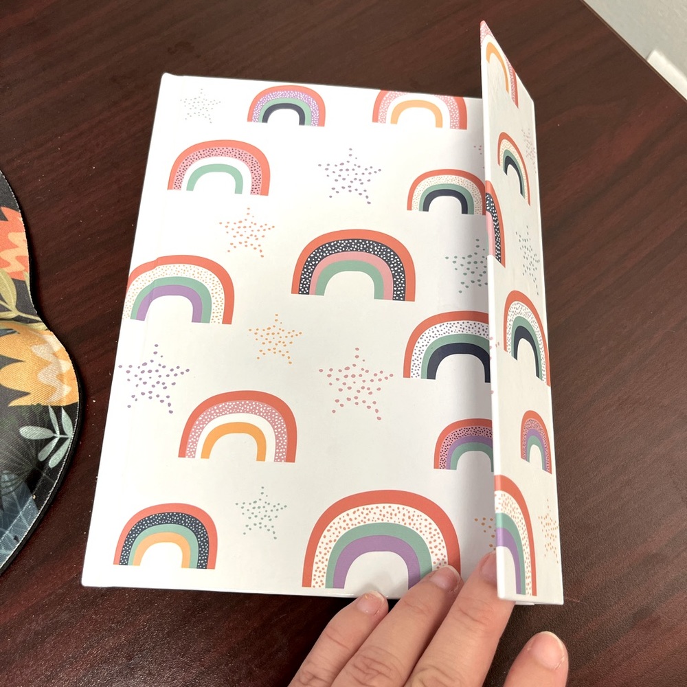 Rainbow notebook pad